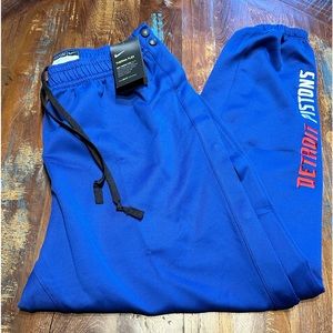 🏀 Nike NBA Authentic Detroit Piston Warmups!  Size XL Tear-Away PANTS. NWT!